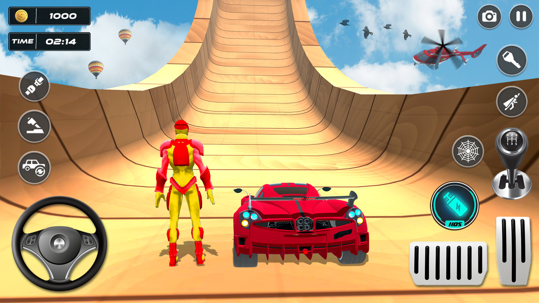 Superhero Car Games: Mega Ramp - عکس بازی موبایلی اندروید
