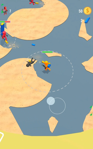 Stickman Fight: Battle Arena - Gameplay image of android game