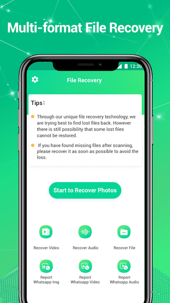 File Recovery - Restore photos - عکس برنامه موبایلی اندروید