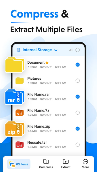 File Archiver - Extract, Unzip - عکس برنامه موبایلی اندروید
