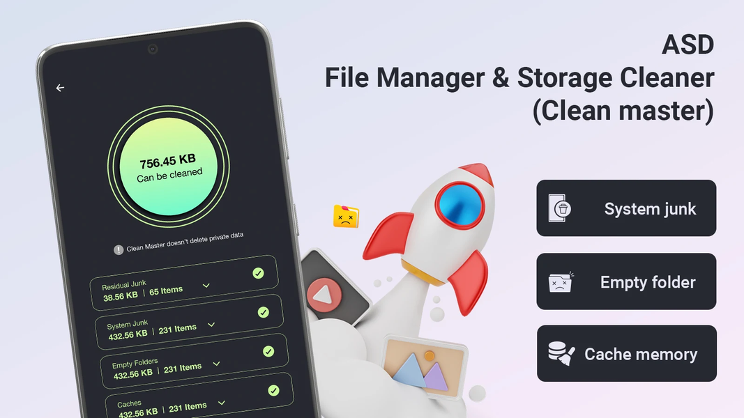 File Manager - عکس برنامه موبایلی اندروید