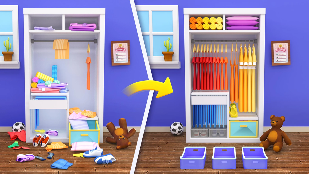 Fill the Closet: Organize Game - Gameplay image of android game