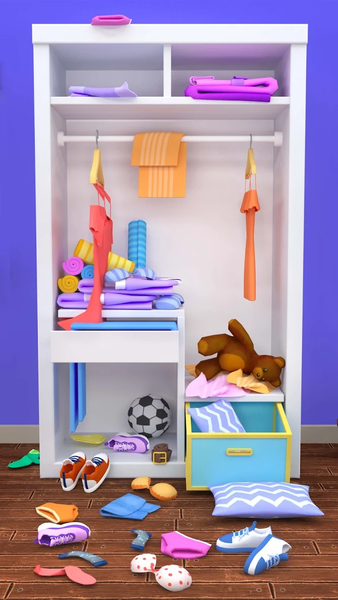 Fill the Closet: Organize Game - عکس بازی موبایلی اندروید