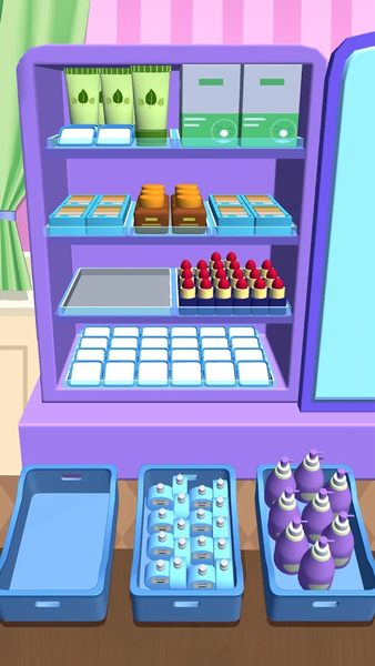 Fill Up Fridge：Organizing Game - Gameplay image of android game