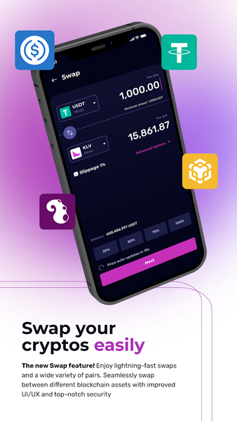 Klever Wallet: Crypto,DeFi,BTC - عکس برنامه موبایلی اندروید