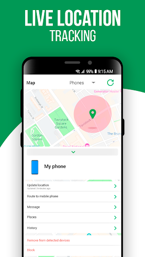 Find my phone location store by number