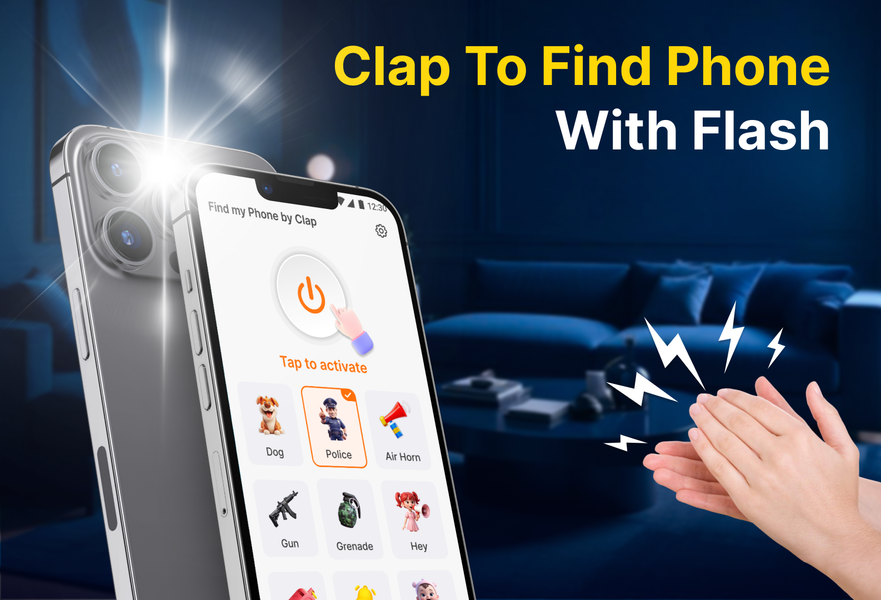 Find My Phone By Clap - عکس برنامه موبایلی اندروید