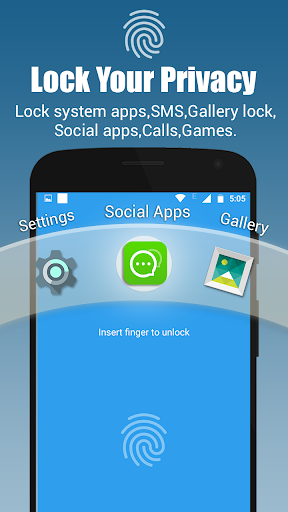 App lock - Real Fingerprint, Pattern & Password - عکس برنامه موبایلی اندروید