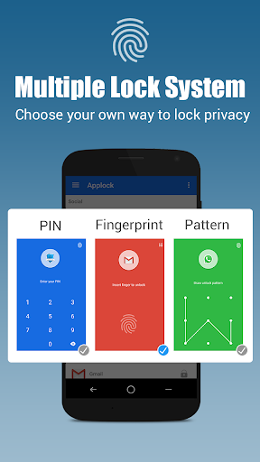 App lock - Real Fingerprint, Pattern & Password - عکس برنامه موبایلی اندروید