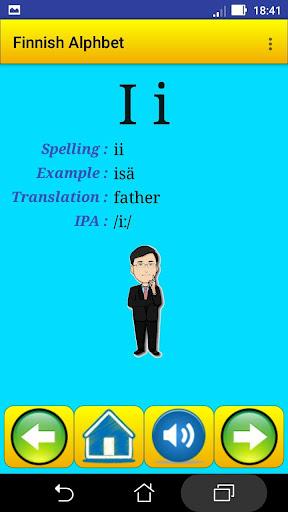 Finnish alphabet for students - عکس برنامه موبایلی اندروید