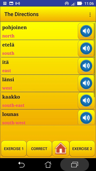 Learning Finnish language (les - Image screenshot of android app