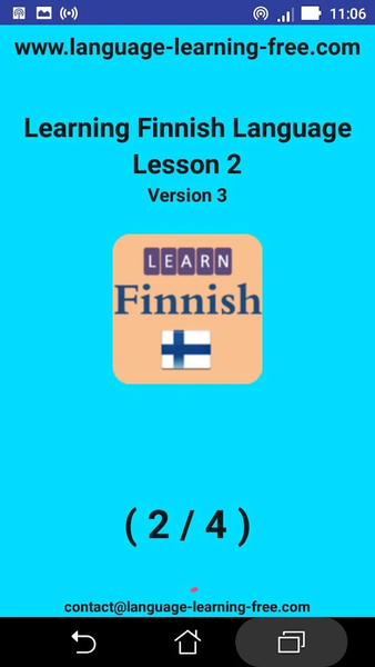 Learning Finnish language (les - عکس برنامه موبایلی اندروید
