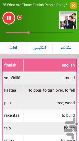 Finnish Conversation Advanced - Image screenshot of android app
