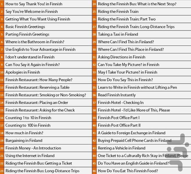 فنلاندی در سفر - عکس برنامه موبایلی اندروید