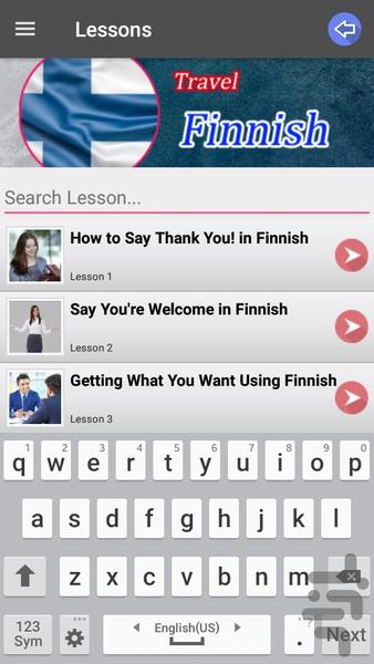 Finnish On Trip - Image screenshot of android app