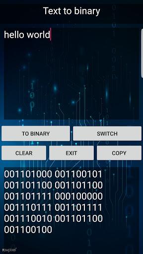 Binary to Text - عکس برنامه موبایلی اندروید