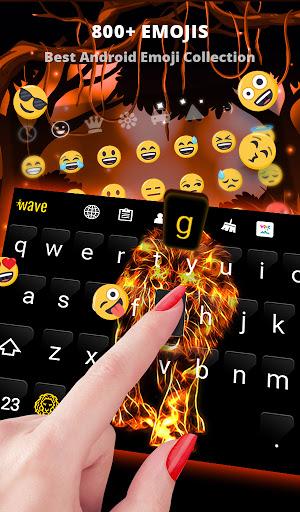 Fire Lion Wallpaper + Keyboard - عکس برنامه موبایلی اندروید