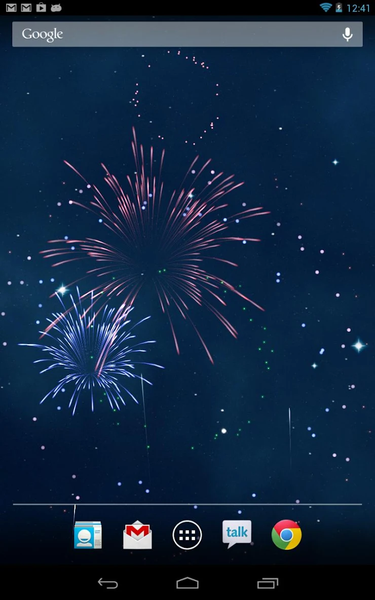 KF Fireworks Live Wallpaper - Image screenshot of android app