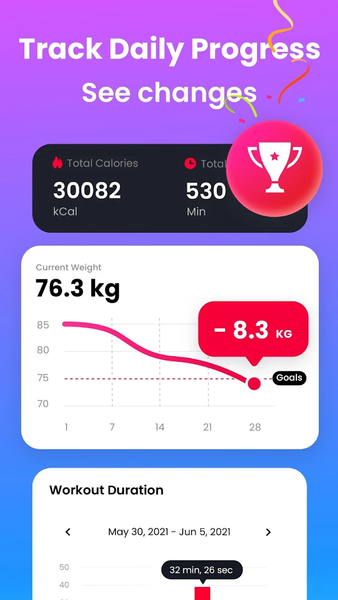 JustFit - Lazy Workout - Image screenshot of android app