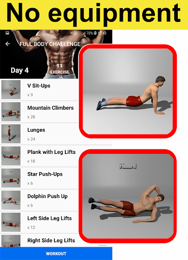 Home Workouts No Equipment Pro - عکس برنامه موبایلی اندروید