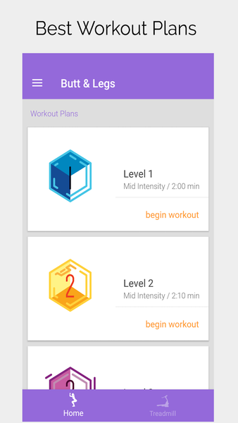 Buttocks & Legs Workout Home - Image screenshot of android app