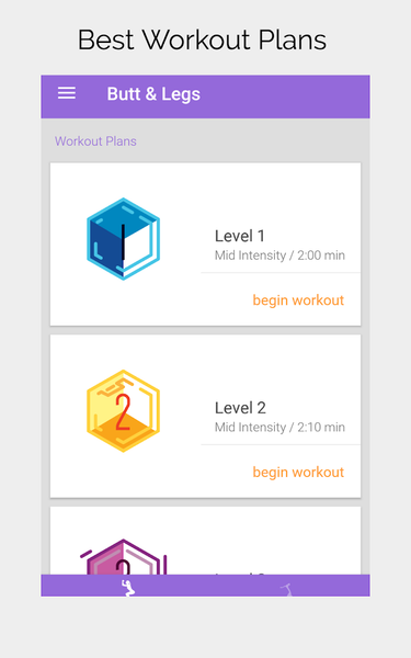 Buttocks & Legs Workout Home - Image screenshot of android app