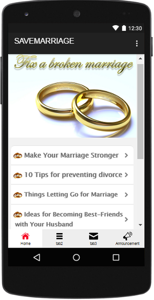 Fix broken marriage and rebuil - Image screenshot of android app