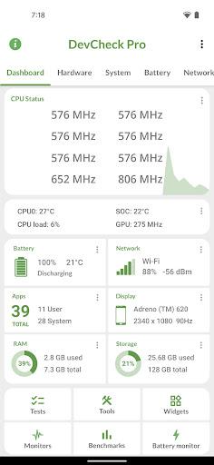 DevCheck Device & System Info - Image screenshot of android app