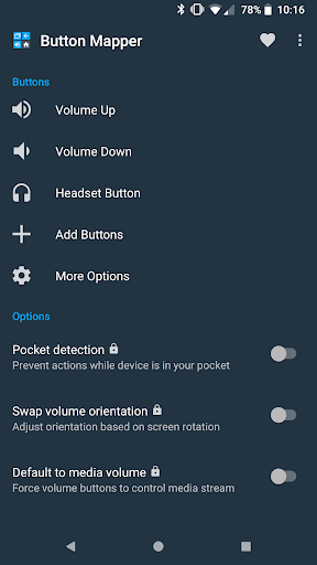 Button Mapper: Remap your keys - عکس برنامه موبایلی اندروید