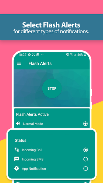 Flash Alerts: Calls & Messages - Image screenshot of android app