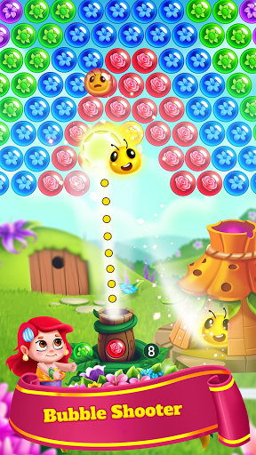 Bubble Shooter - Flower Games - Gameplay image of android game