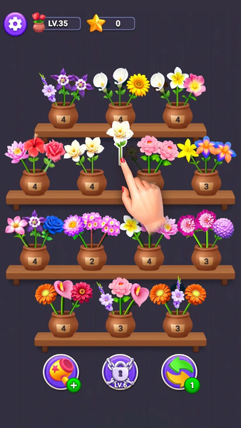 Flower Merge - Sort Games - عکس بازی موبایلی اندروید