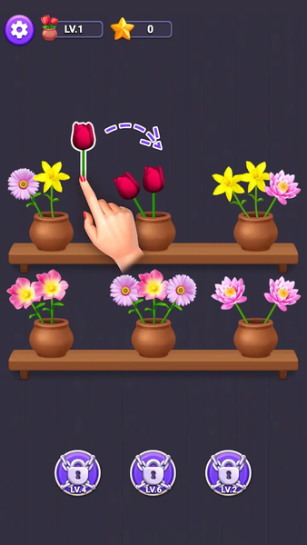 Flower Merge - Sort Games - عکس بازی موبایلی اندروید