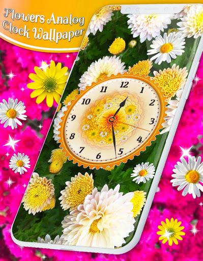 Flower Blossoms Spring Clock - Image screenshot of android app