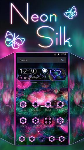 Neon Silk Theme - Image screenshot of android app