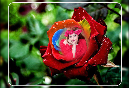 Flower Photo frame - Flower Crown Photo Editor - Image screenshot of android app