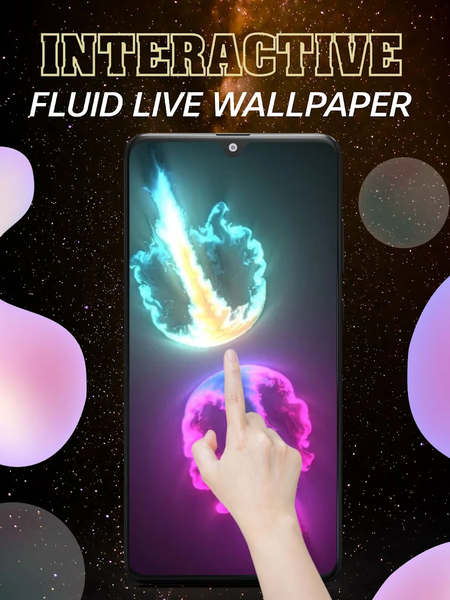 Magic Fluid-۴D live Wallpapers - عکس برنامه موبایلی اندروید
