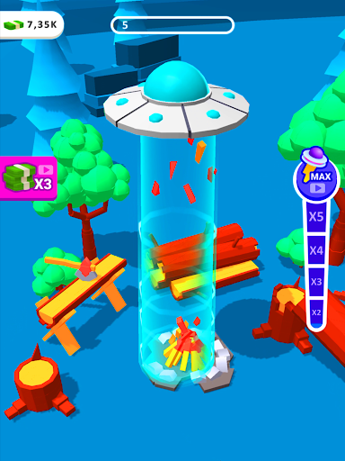 UFO Money: Crazy Flying Saucer - Gameplay image of android game