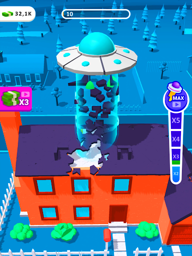 UFO Money: Crazy Flying Saucer - Gameplay image of android game