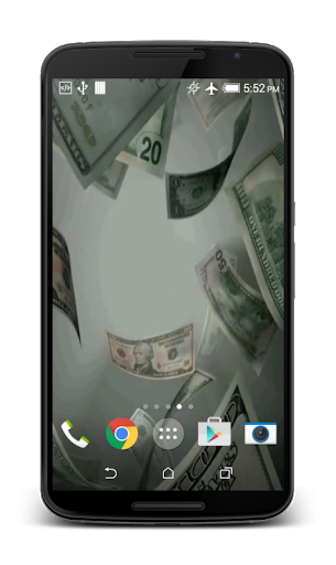 Flying Dollars Live Wallpaper - Image screenshot of android app