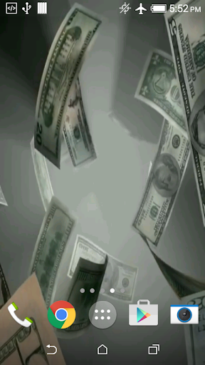 Flying Dollars Live Wallpaper - Image screenshot of android app