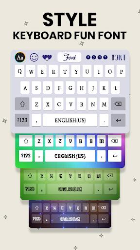 Fonts Keyboard - Stickers, GIF - عکس برنامه موبایلی اندروید