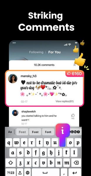 Fonts Keyboard Themes & Emoji - عکس برنامه موبایلی اندروید