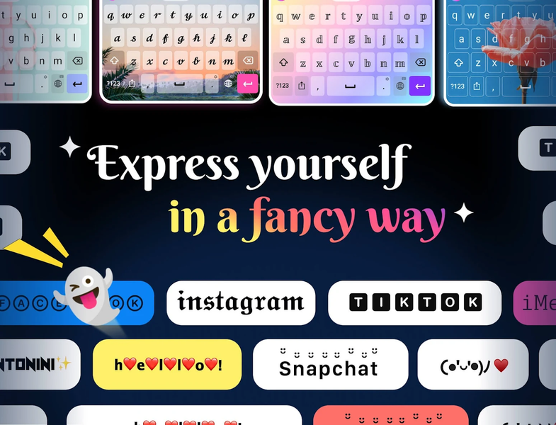 Fonts Keyboard Themes & Emoji - عکس برنامه موبایلی اندروید