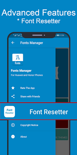 Font Manager for Huawei/Emui - عکس برنامه موبایلی اندروید