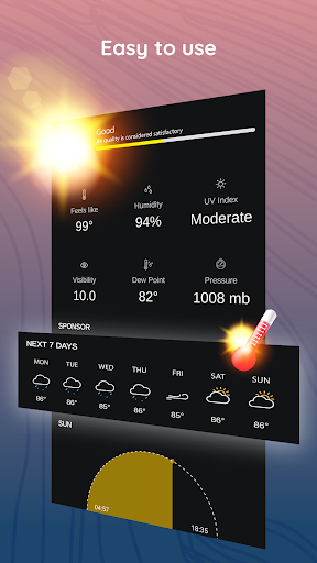 Weather Live - عکس برنامه موبایلی اندروید