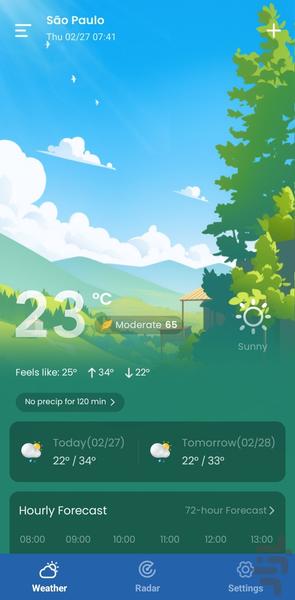 هواشناسی زنده - پیشرفته🌞❄️ - Image screenshot of android app