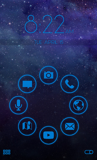 Stamped Blue SL Theme - Image screenshot of android app