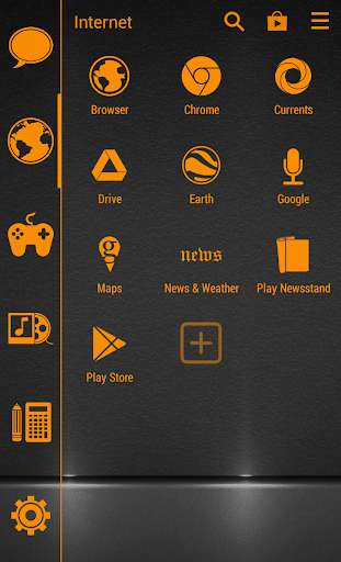 Stamped Orange SL Theme - Image screenshot of android app