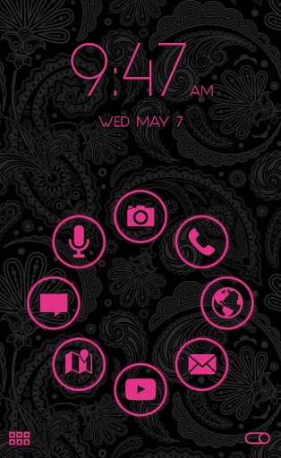 Stamped Pink SL Theme - Image screenshot of android app